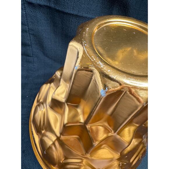 Vintage Tall Turks Head Pudding Mold in Pink Copper Aluminum - Picture 3 of 9